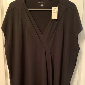 Lane Bryant V-neck short sleeve shirt
